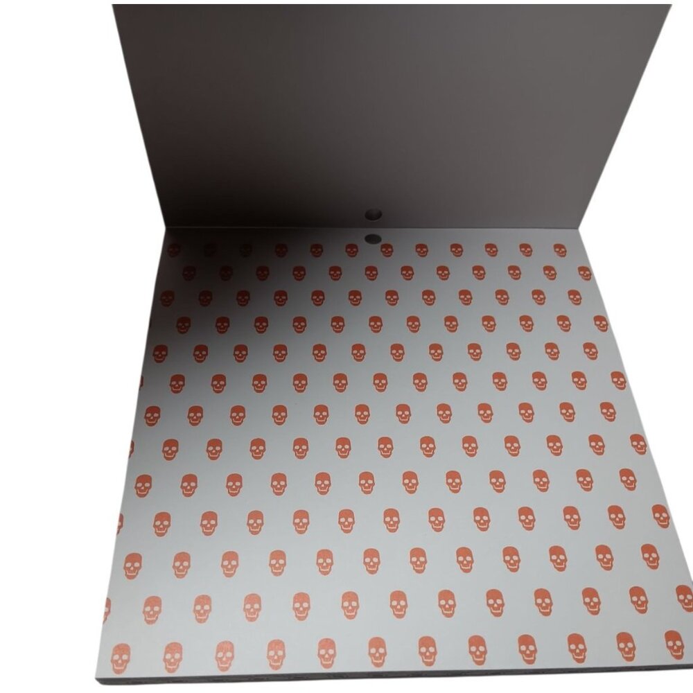 Halloween Print Cardstock 6"x6.5" Skulls Bats Orange and Black - Picture 5 of 10